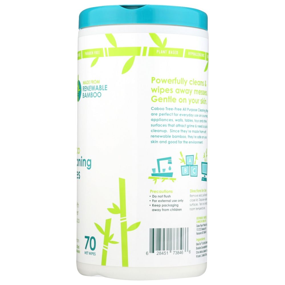 CABOO: Wipes Cleaning Lemon, 70 pc